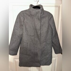 J. Crew Mercantile Gray wool blend city coat 2P NWT winter fall contemporary